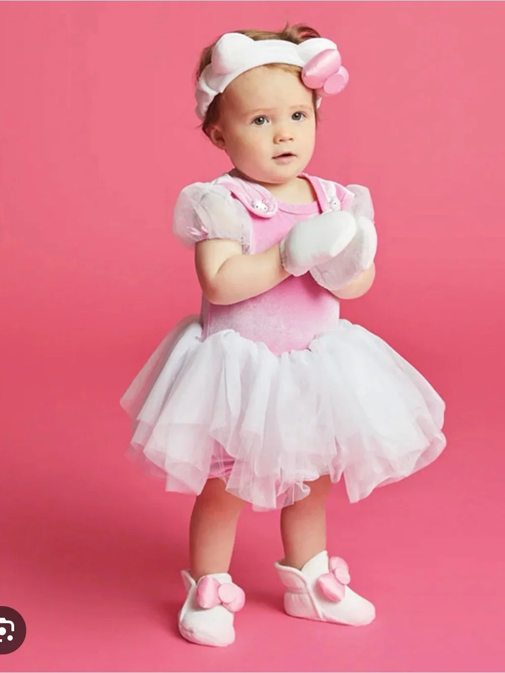 2019 Chasing Fireflies Hello Kitty Pink and White 4pc costume